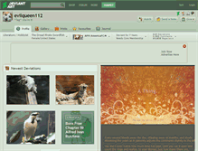Tablet Screenshot of evilqueen112.deviantart.com