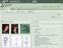 Tablet Screenshot of emzydude.deviantart.com