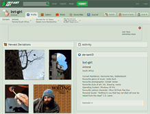 Tablet Screenshot of inri-girl.deviantart.com