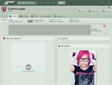 Tablet Screenshot of colorful-ayako.deviantart.com