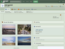 Tablet Screenshot of pink-gemini.deviantart.com