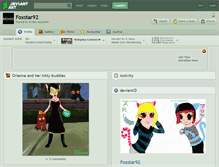 Tablet Screenshot of foxstar92.deviantart.com