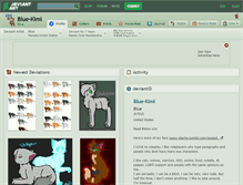Tablet Screenshot of blue-kimi.deviantart.com