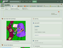 Tablet Screenshot of gumbie-.deviantart.com