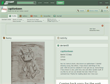 Tablet Screenshot of captionkeen.deviantart.com