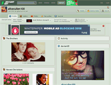 Tablet Screenshot of alicecullen100.deviantart.com
