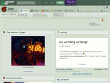 Tablet Screenshot of lylac.deviantart.com
