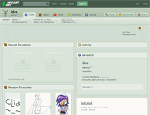 Tablet Screenshot of ldva.deviantart.com