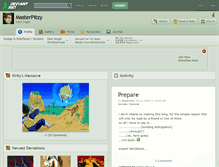 Tablet Screenshot of masterpitzy.deviantart.com