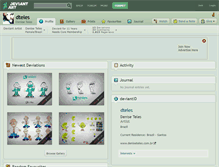 Tablet Screenshot of dteles.deviantart.com