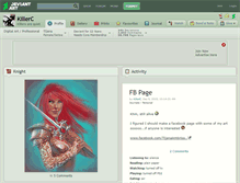 Tablet Screenshot of killerc.deviantart.com