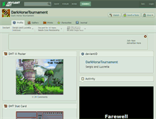 Tablet Screenshot of darkhorsetournament.deviantart.com