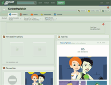 Tablet Screenshot of kleinerharlekin.deviantart.com