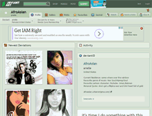Tablet Screenshot of afroasian.deviantart.com