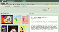 Desktop Screenshot of kingcrash.deviantart.com