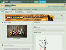 Tablet Screenshot of andrewhesham.deviantart.com