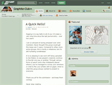 Tablet Screenshot of graphite-club.deviantart.com