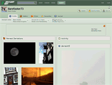 Tablet Screenshot of barefooter73.deviantart.com