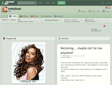 Tablet Screenshot of imnotdead.deviantart.com