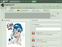 Tablet Screenshot of dragonhorse10.deviantart.com