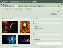 Tablet Screenshot of kraso.deviantart.com