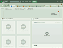 Tablet Screenshot of inverti.deviantart.com