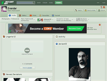 Tablet Screenshot of evandar.deviantart.com