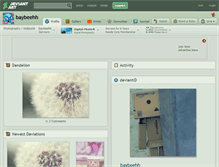 Tablet Screenshot of baybeehh.deviantart.com