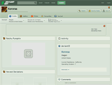 Tablet Screenshot of kororaa.deviantart.com