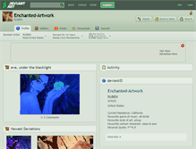 Tablet Screenshot of enchanted-artwork.deviantart.com