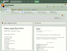 Tablet Screenshot of fireyfreedom.deviantart.com