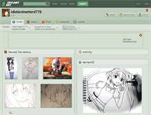 Tablet Screenshot of idiotanimenerd778.deviantart.com