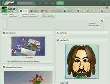 Tablet Screenshot of nad451.deviantart.com