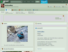 Tablet Screenshot of animusrex.deviantart.com