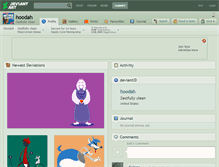 Tablet Screenshot of hoodah.deviantart.com