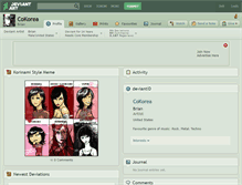 Tablet Screenshot of cokorea.deviantart.com