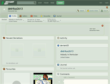 Tablet Screenshot of detritus2613.deviantart.com