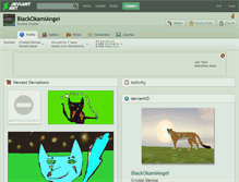 Tablet Screenshot of blackokamiangel.deviantart.com