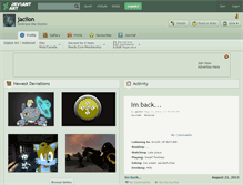 Tablet Screenshot of jacilon.deviantart.com