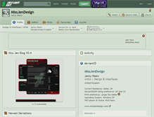 Tablet Screenshot of missjendesign.deviantart.com