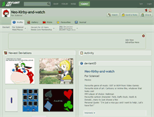 Tablet Screenshot of neo-kirby-and-watch.deviantart.com