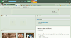 Desktop Screenshot of heatseekingspatula.deviantart.com