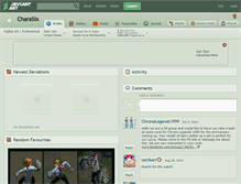 Tablet Screenshot of charasix.deviantart.com