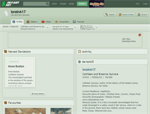 Tablet Screenshot of lorain617.deviantart.com