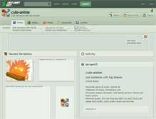 Tablet Screenshot of cute-anime.deviantart.com