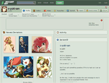 Tablet Screenshot of o-yuki-san.deviantart.com