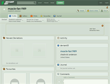 Tablet Screenshot of muscle-fan1989.deviantart.com