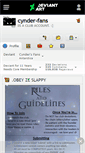 Mobile Screenshot of cynder-fans.deviantart.com