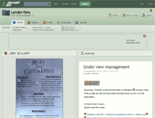 Tablet Screenshot of cynder-fans.deviantart.com