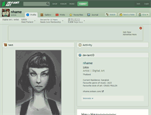 Tablet Screenshot of nhame.deviantart.com